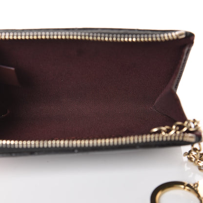 Chanel Lambskin Quilted Key Holder Case Black 5 of 8
