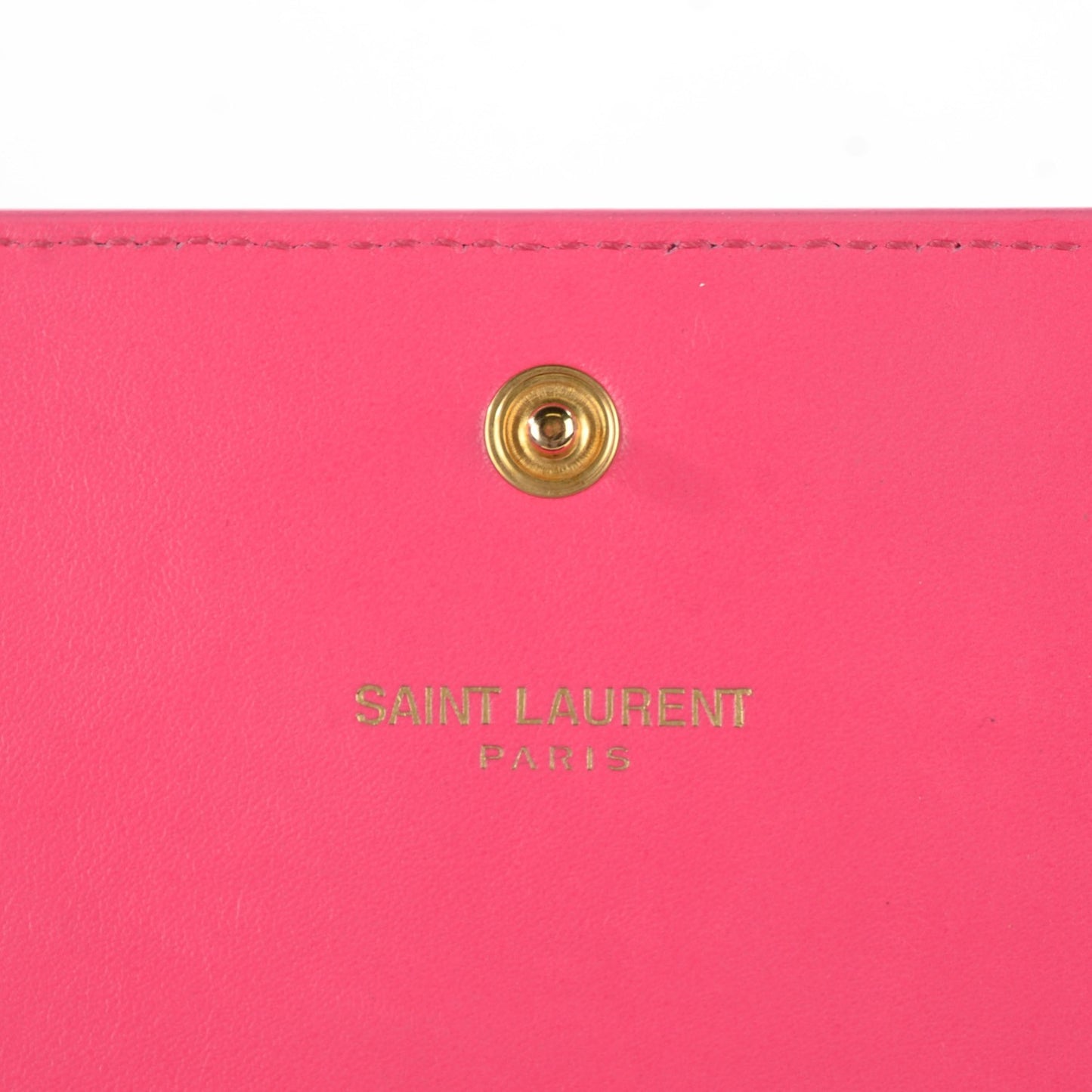 Patent Grain de Poudre Classic Large Letters Flap Wallet Bubblegum