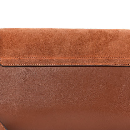 Chloe Suede Calfskin Small Faye Shoulder Bag Tobacco 9 of 11