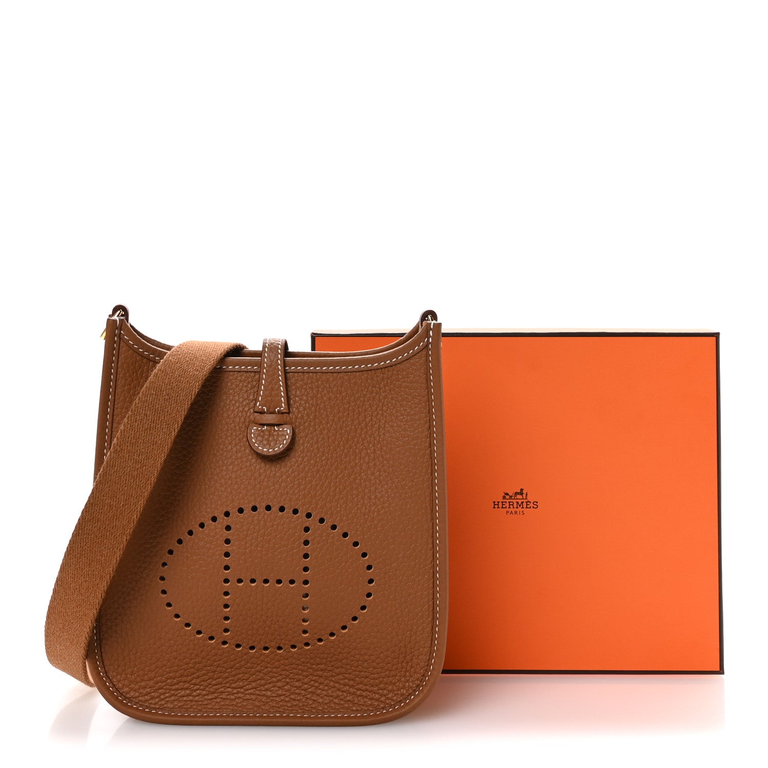 Hermes Taurillon Clemence Evelyne TPM Gold 11 of 11