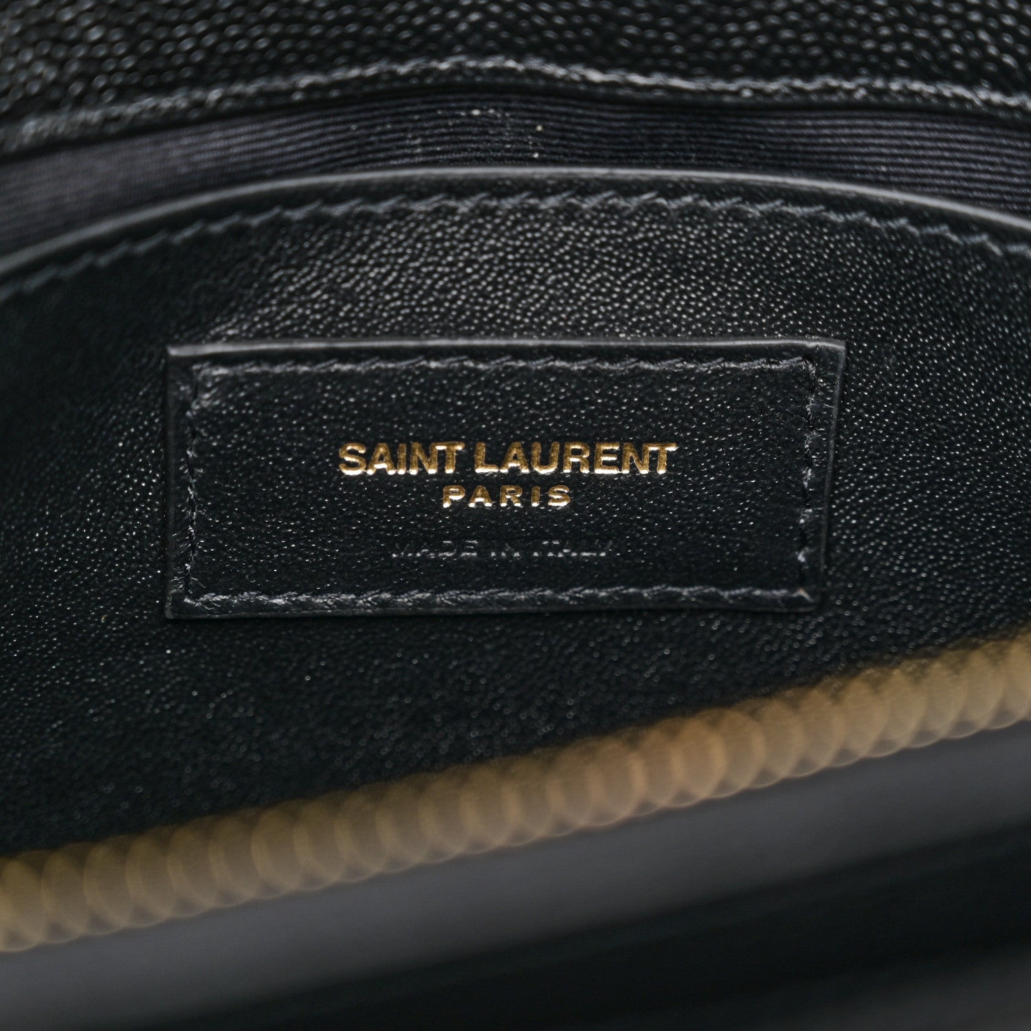 Saint Laurent Grain de Poudre Calfskin Y Quilted Monogram Small Loulou Chain Satchel Black 6 of 11