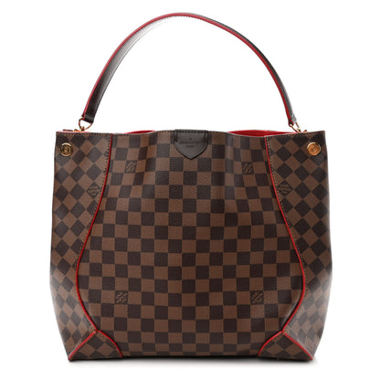Louis Vuitton Damier Ebene Caissa Hobo Cherry 1 of 9