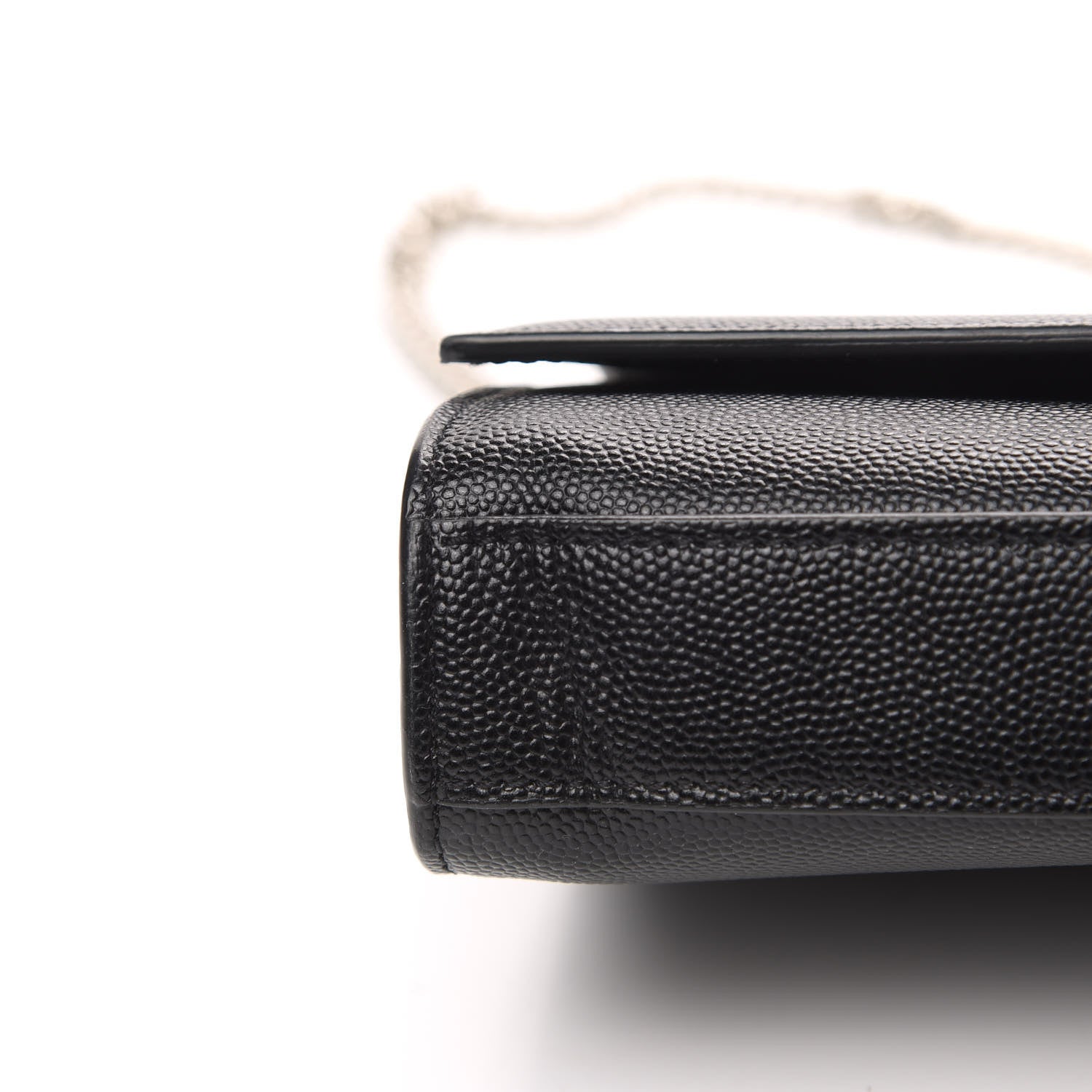 Saint Laurent Grain De Poudre Small Monogram Kate Satchel Black 8 of 9