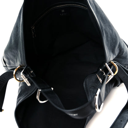 Givenchy Tumbled Calfskin Large Voyou Bag Black 8 of 21