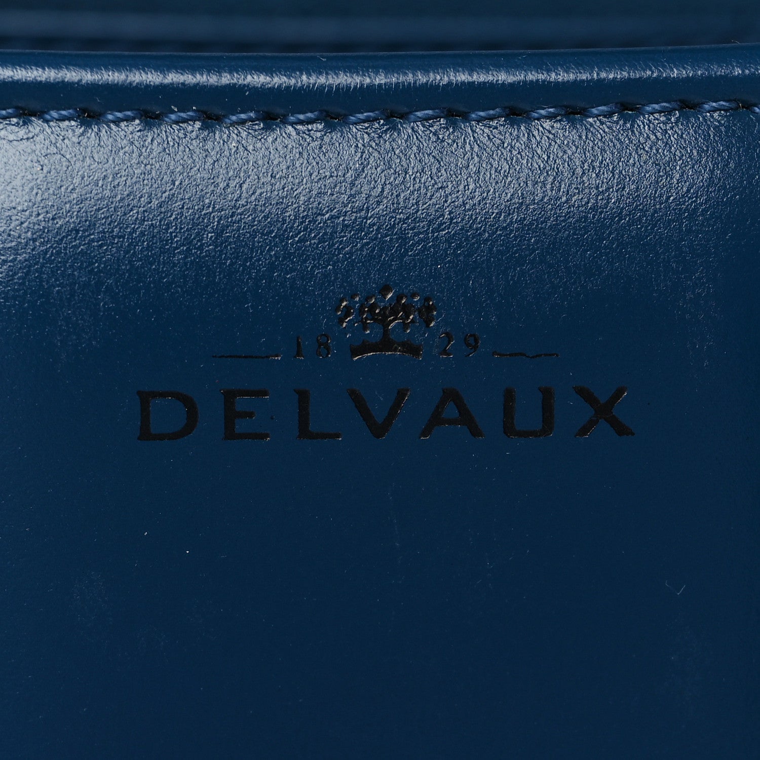 Delvaux Box Calfskin Brillant MM Satchel Blue De Prusse 6 of 9