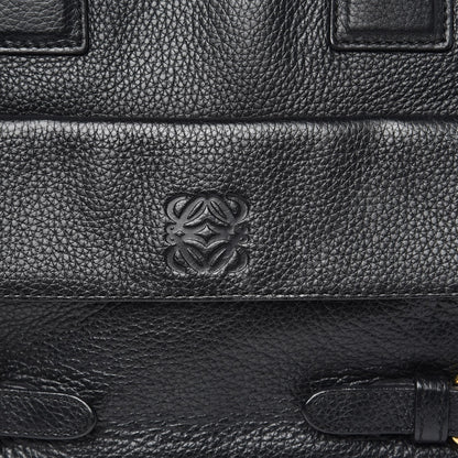 Loewe Grained Calfskin Cruz Tote Black 9 of 10
