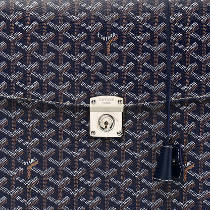 Goyard Goyardine Serviette Chypre Briefcase Blue 7 of 9
