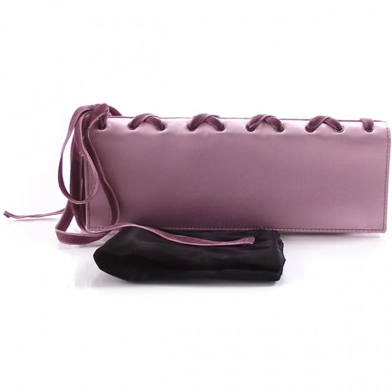 Saint Laurent Satin Corset Ballet Clutch Pink 2 of 8
