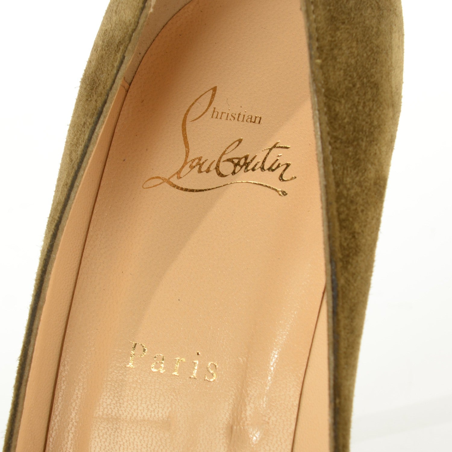 Christian Louboutin Suede New Declic 120 Pumps 39.5 Bronze 7 of 7
