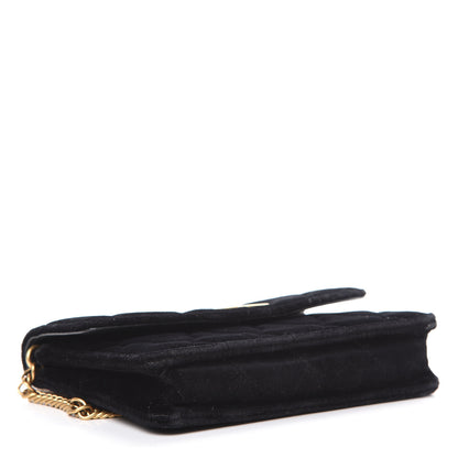 Balenciaga Velvet Mattress Quilted BB Wallet On Chain Black 3 of 13