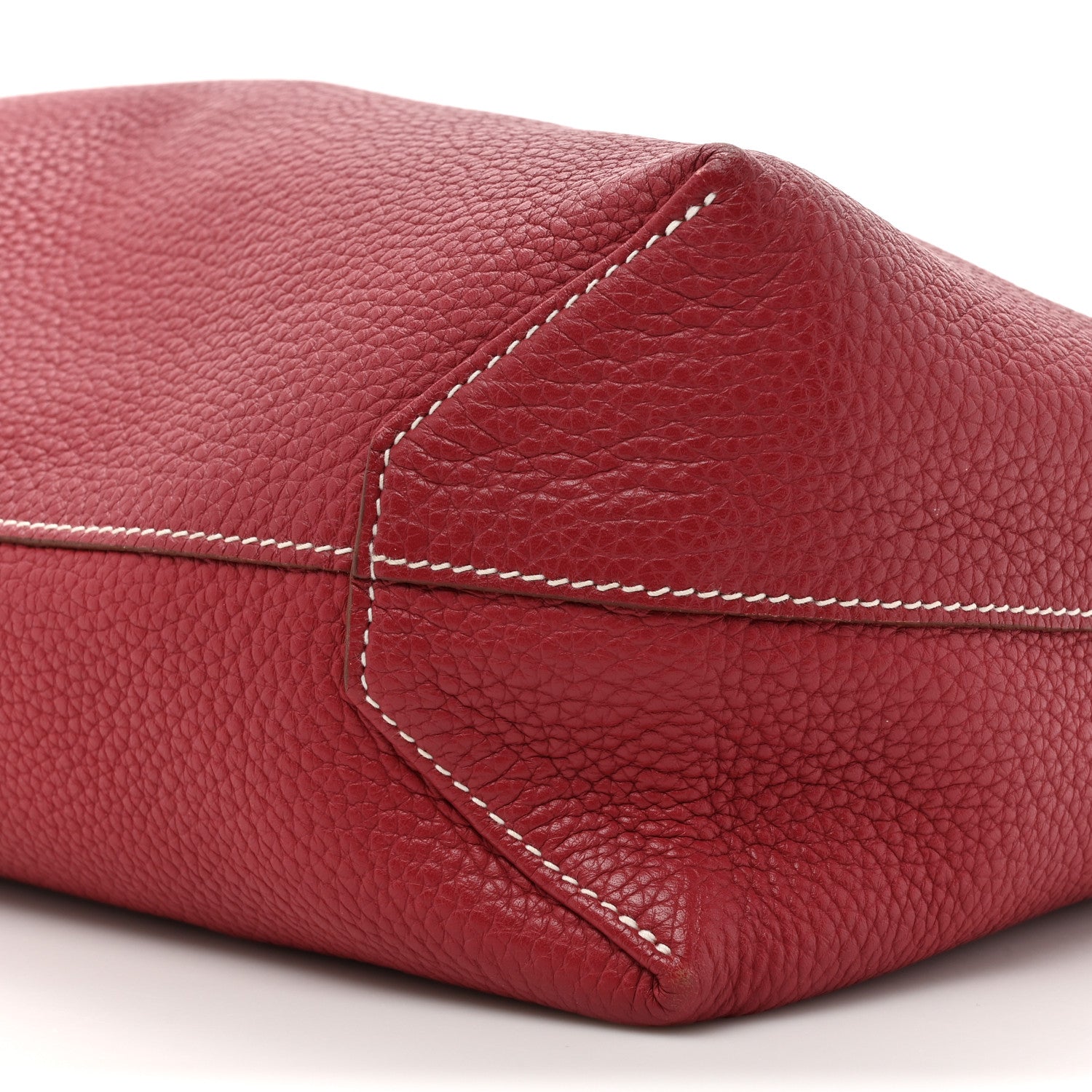 Hermes Taurillon Clemence Double Sens 45 Reversible Tote Rubis Bougainvillea 13 of 25
