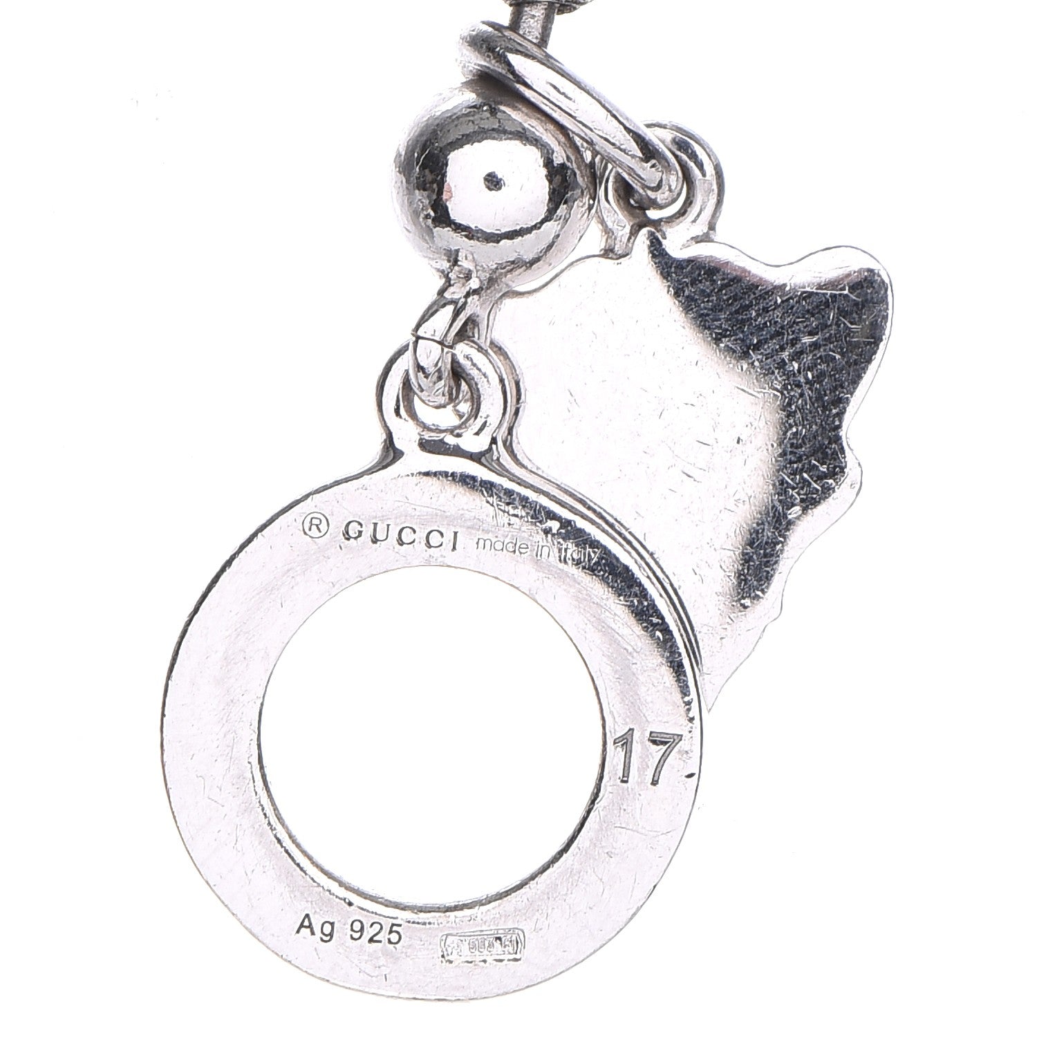 Gucci Sterling Silver Boule Five Charm Bracelet 6 of 8