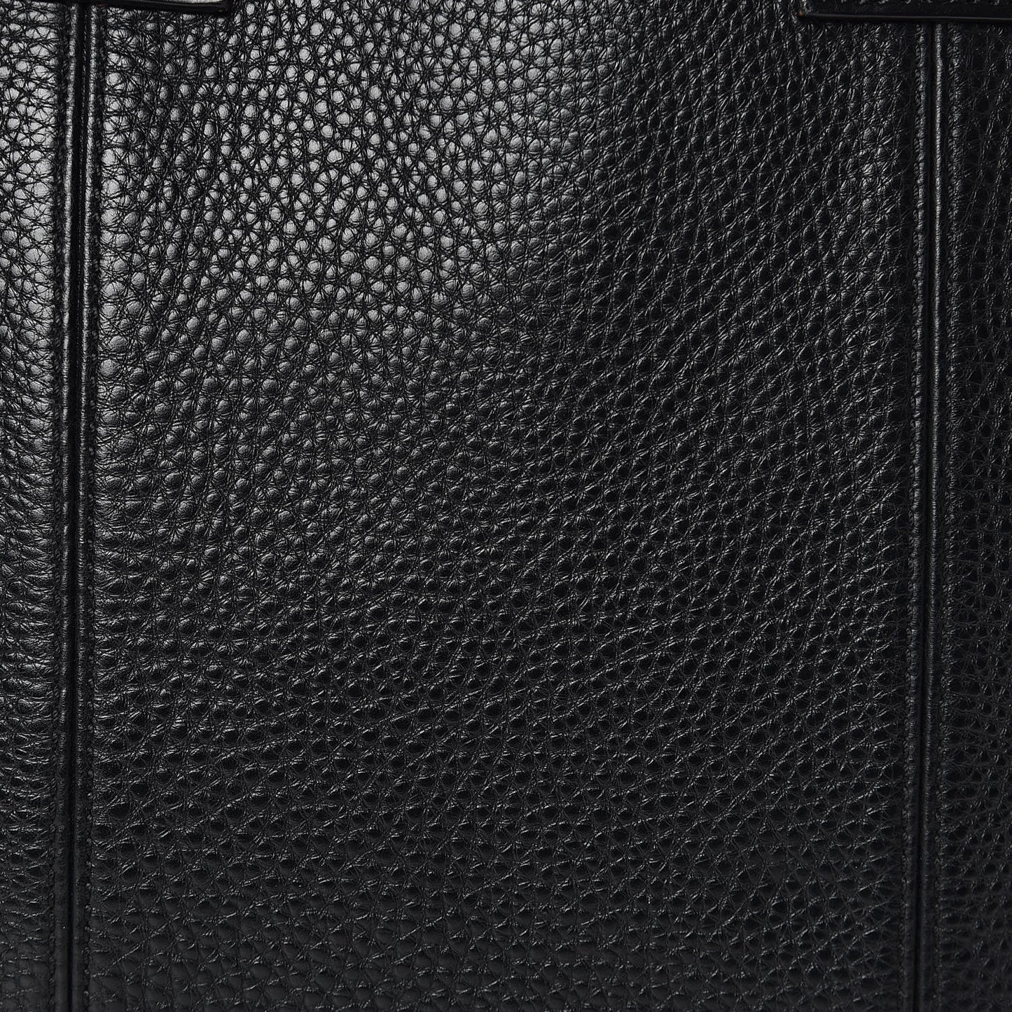 Pebbled Calfskin Fredo Tote Black