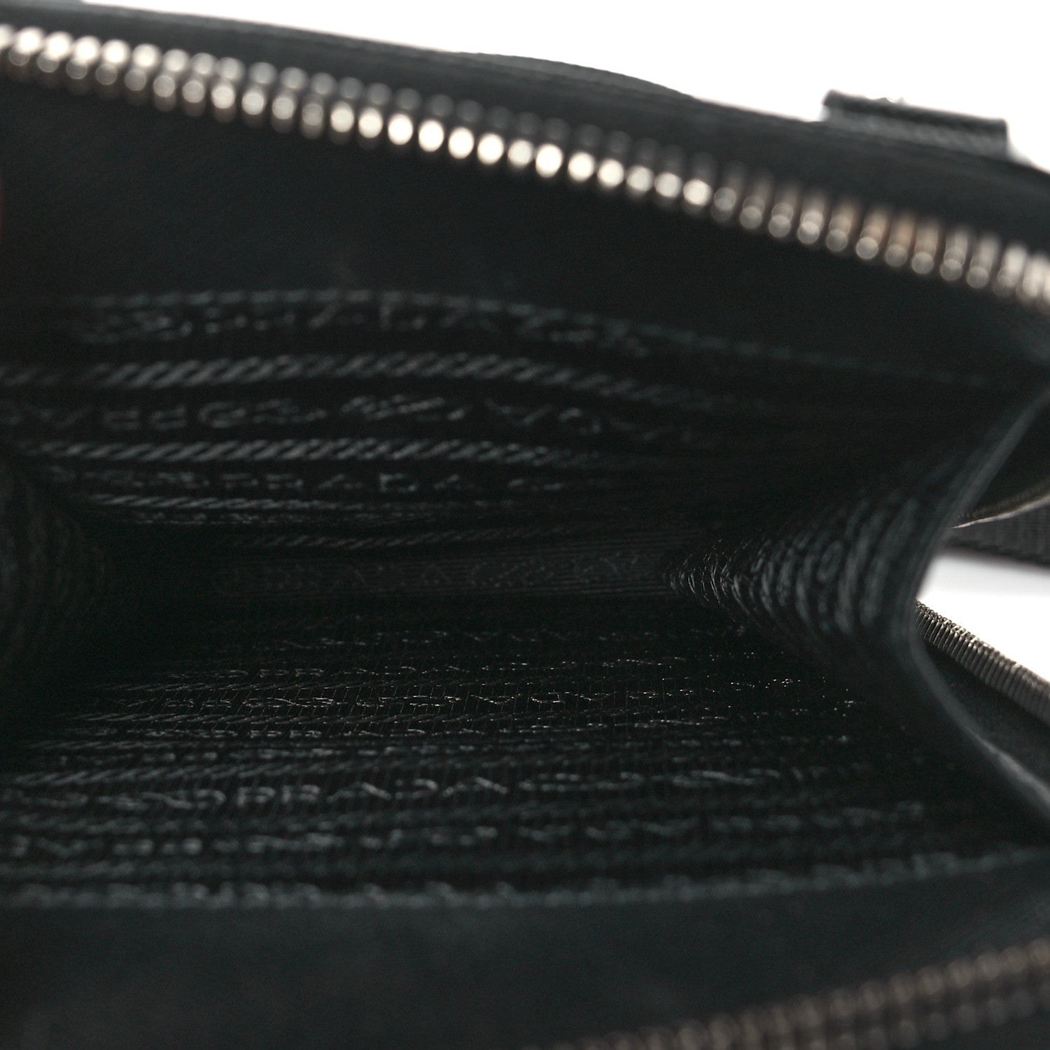 Prada Saffiano Phone Crossbody Pouch Black 5 of 9