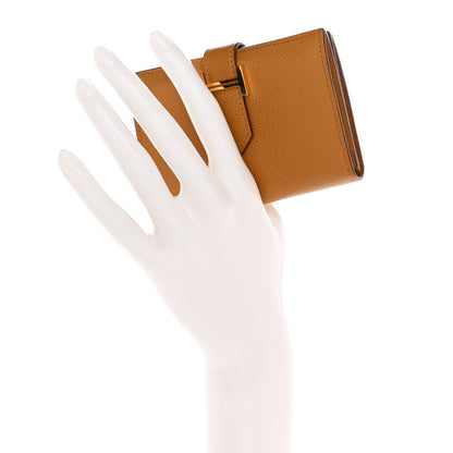 Hermes Epsom Bearn Card Holder Wallet Sesame 2 of 10