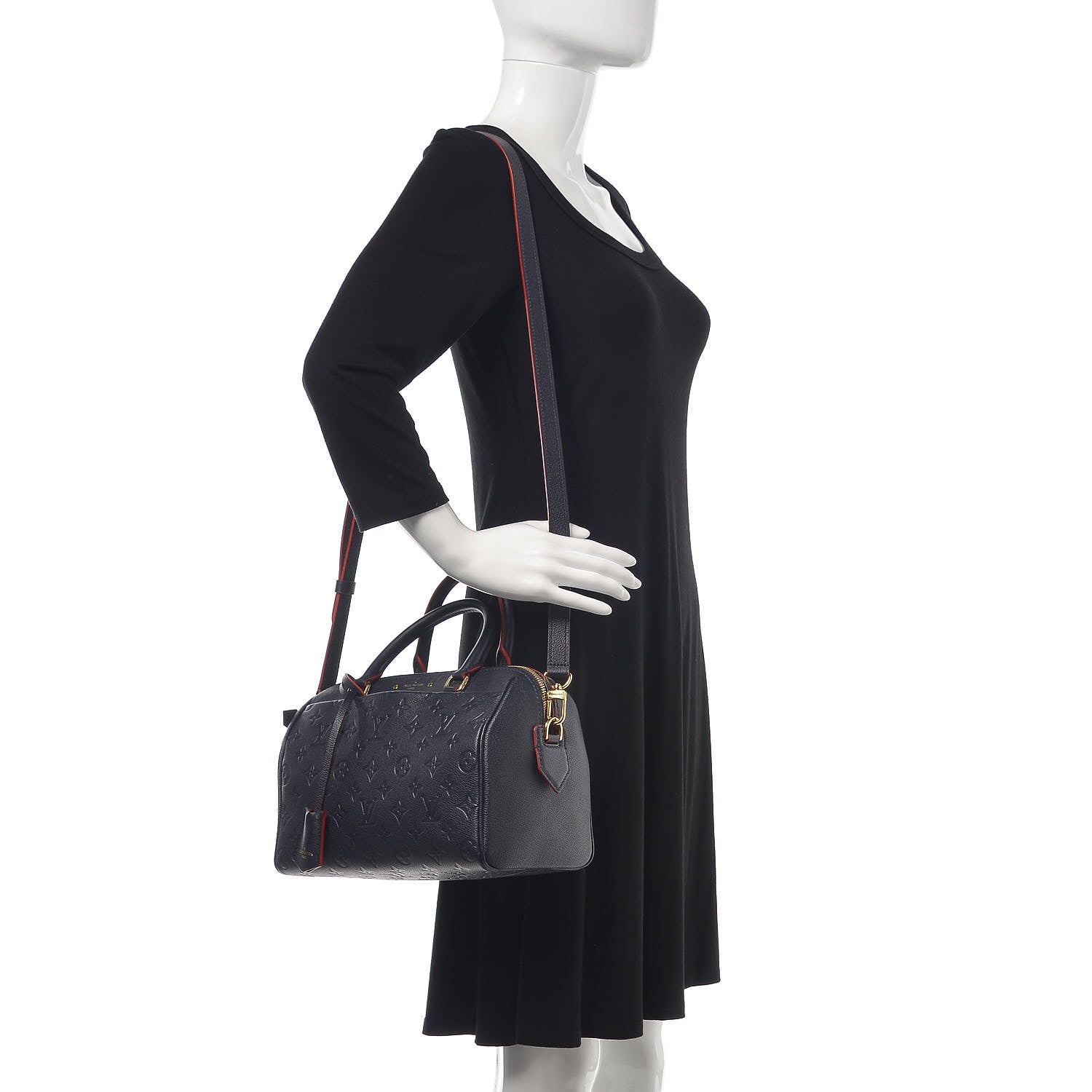 Louis Vuitton Empreinte Speedy Bandouliere 25 NM Marine Rouge 2 of 6