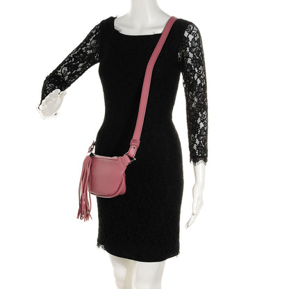 Chanel Leather Tassel Small Hobo Pink 2 of 7
