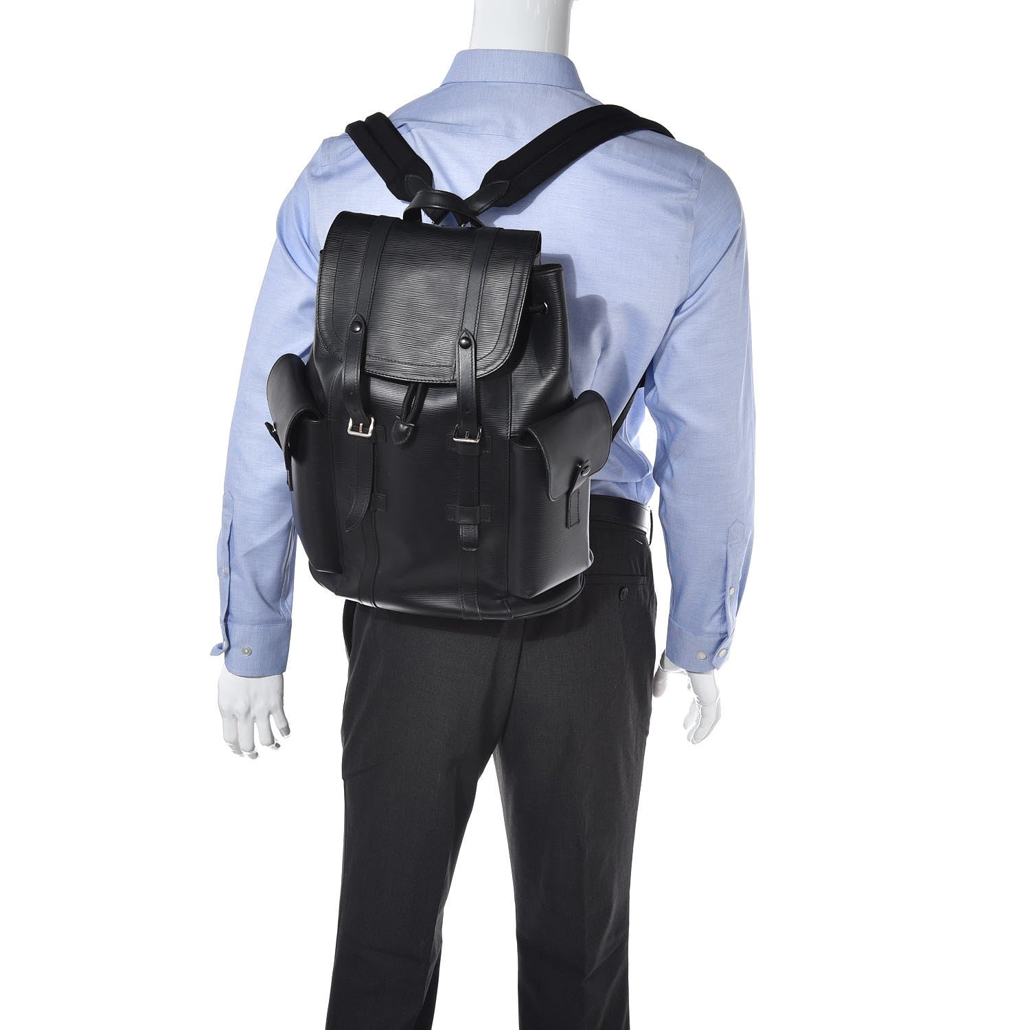 Louis Vuitton Epi Christopher Backpack PM Black 2 of 12