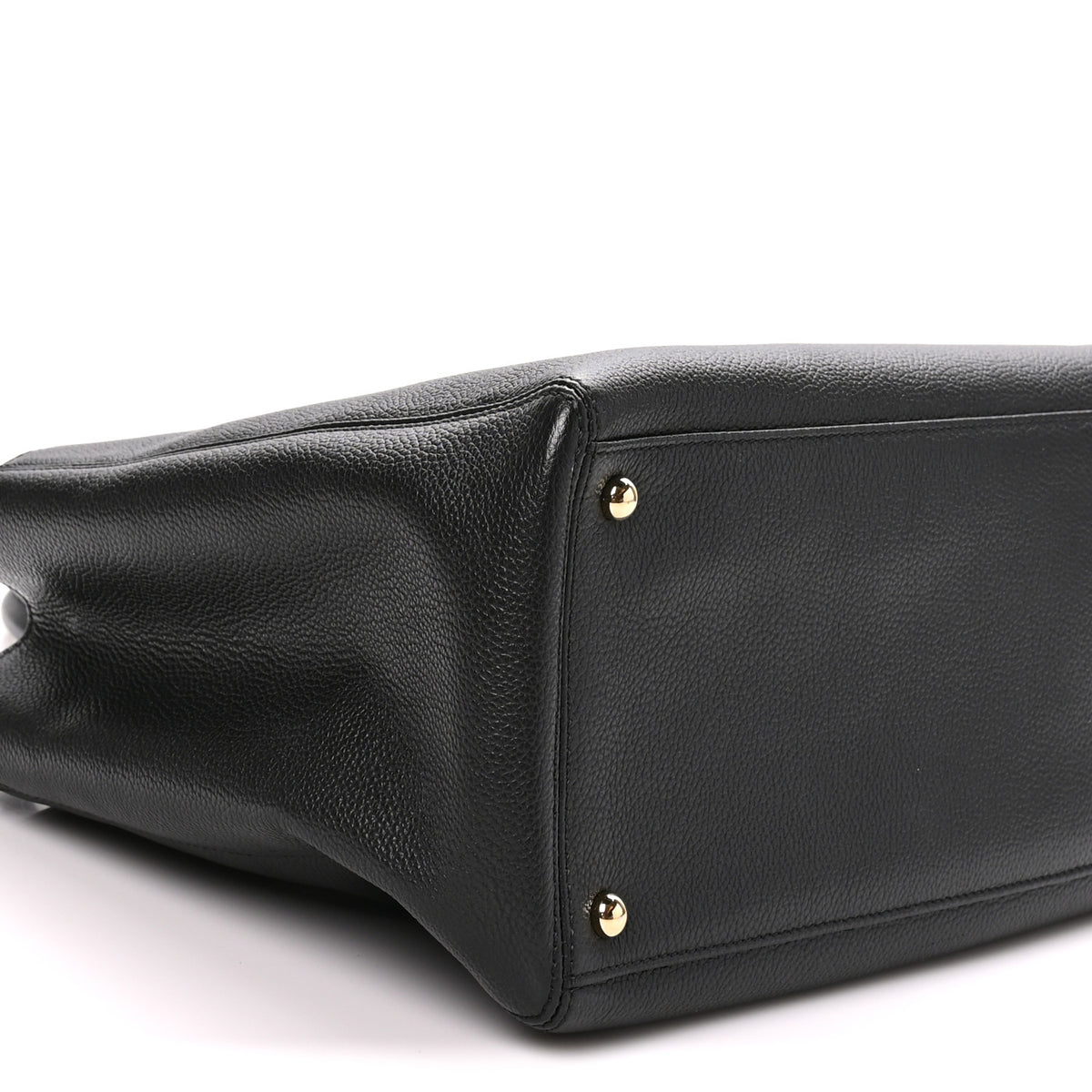 Calfskin Cerf Shopper Tote Black