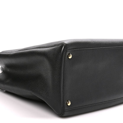 Chanel Calfskin Cerf Shopper Tote Black 9 of 10