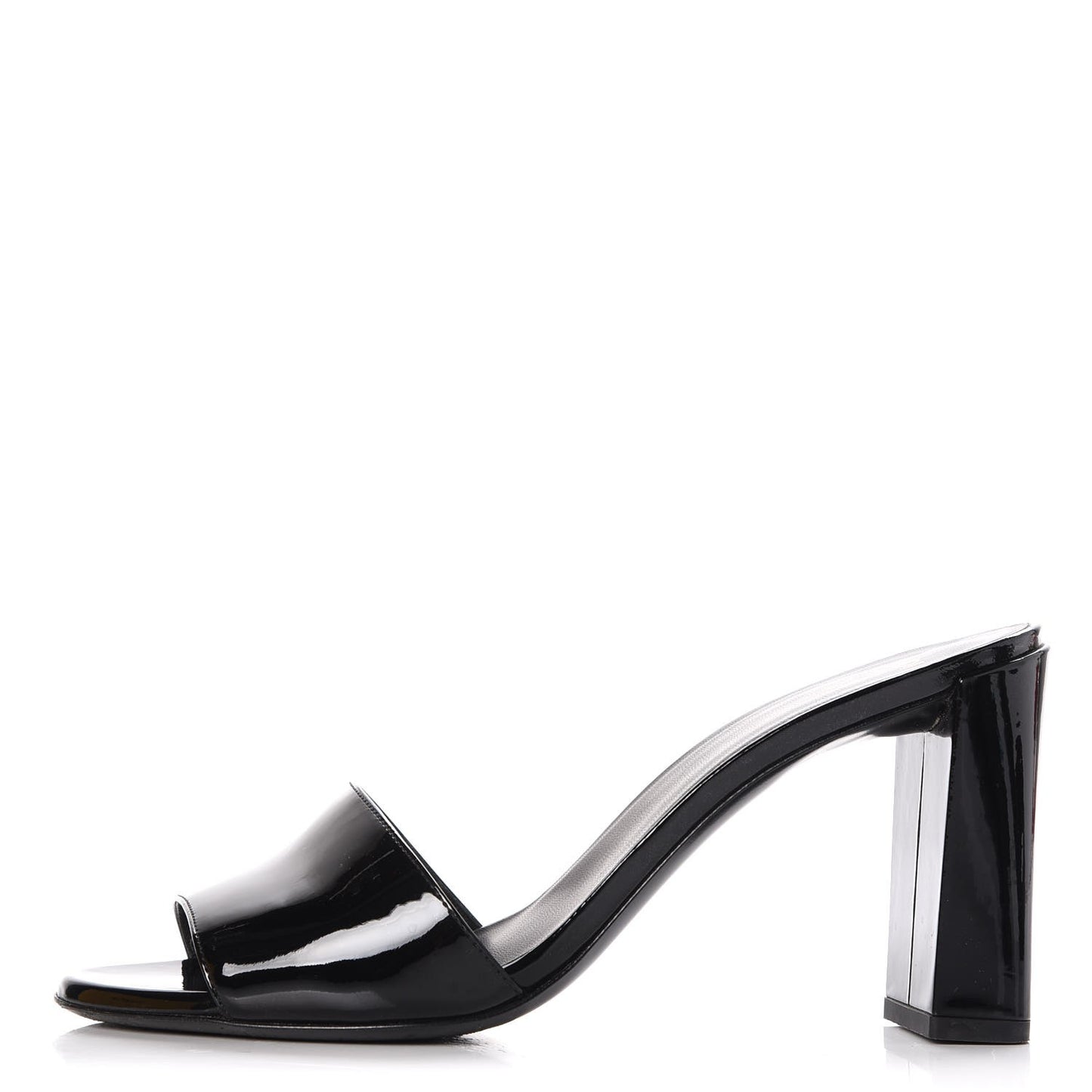 Patent Mules 39 Black