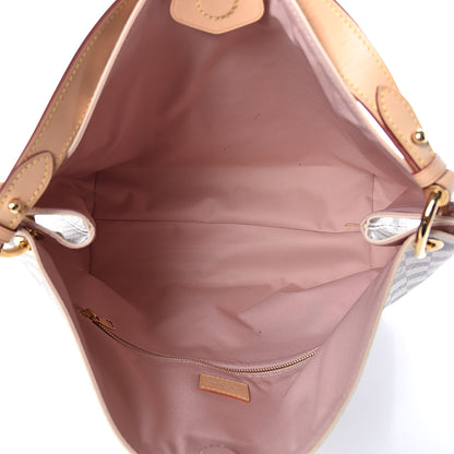 Louis Vuitton Damier Azur Graceful MM Rose Ballerine 5 of 12