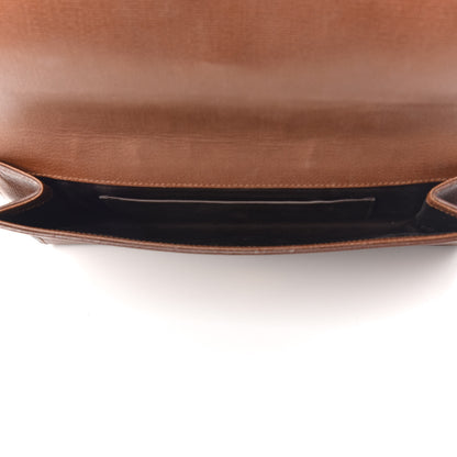 Saint Laurent Textured Calfskin Y Ligne Clutch Brown 5 of 14