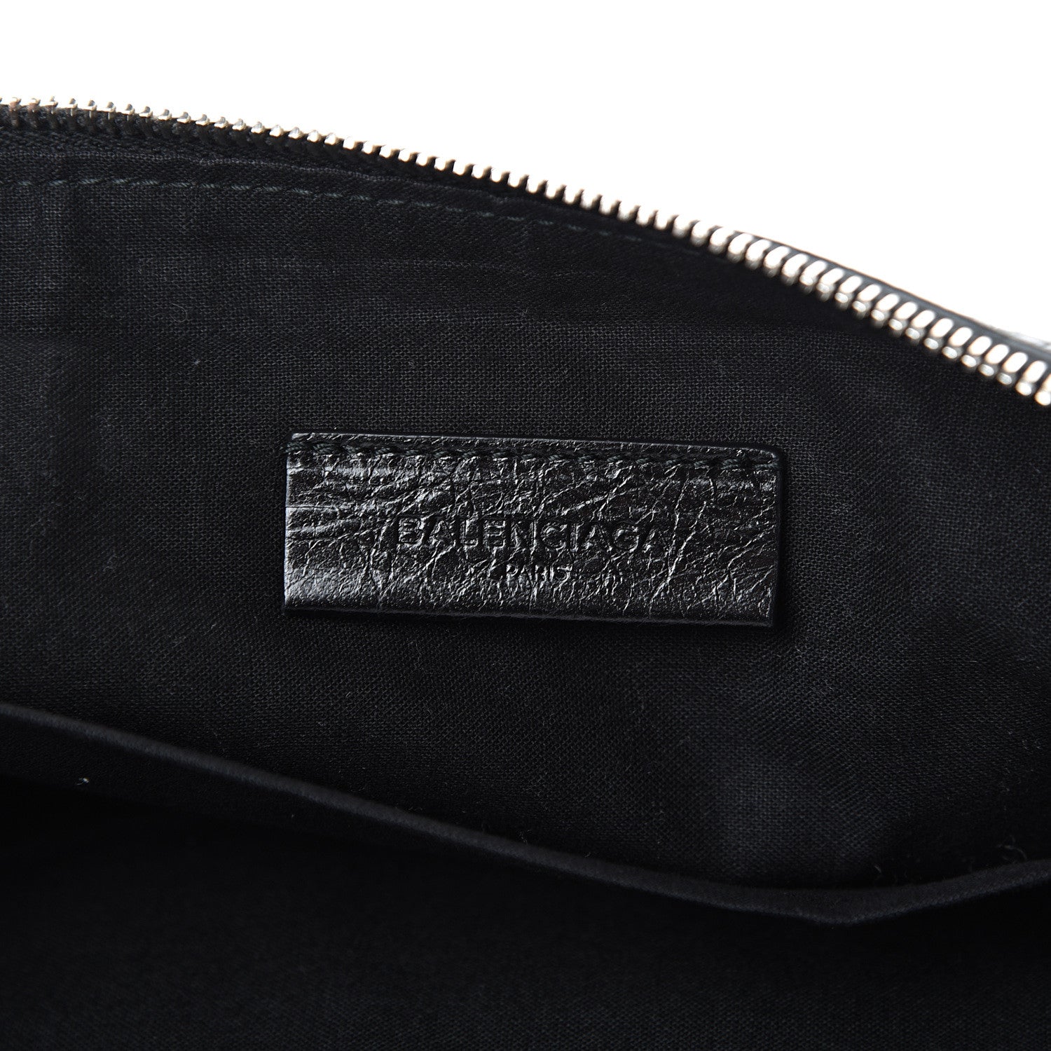 Balenciaga Agneau Giant 12 Silver Hardware Pouch Clutch Black 5 of 6