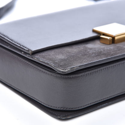Saint Laurent Smooth Calfskin Suede Medium Bellechasse Grey 7 of 20