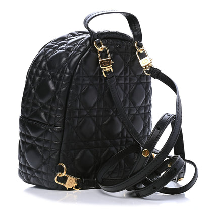 Christian Dior Lambskin Cannage Mini Backpack Black 2 of 4