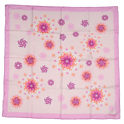 Chanel Silk Camellia Scarf Pink 2 of 5