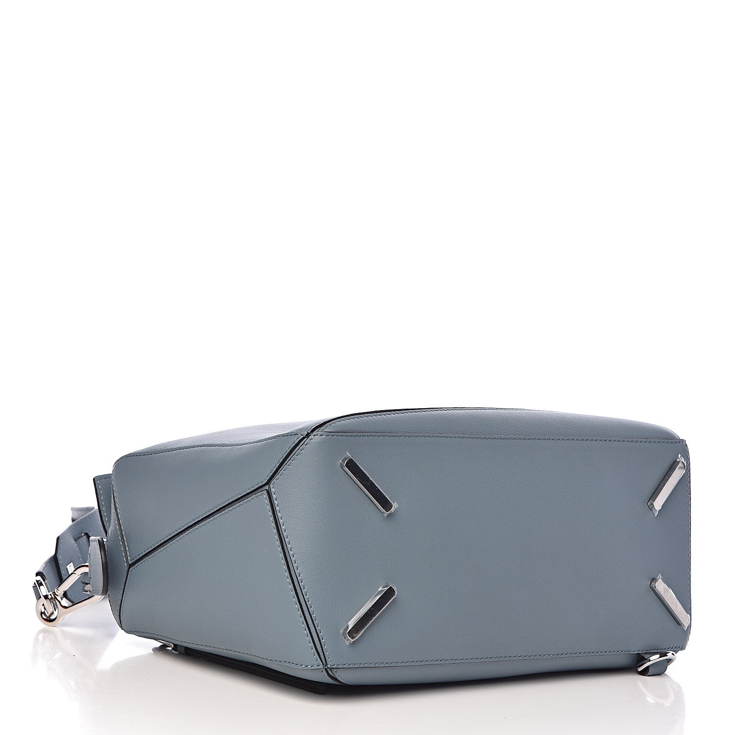 Loewe Calfskin Medium Puzzle Bag Stone Blue 4 of 10