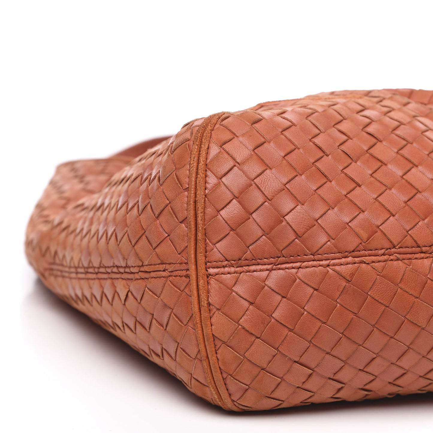 Nappa Intrecciato Ball Hobo Orange