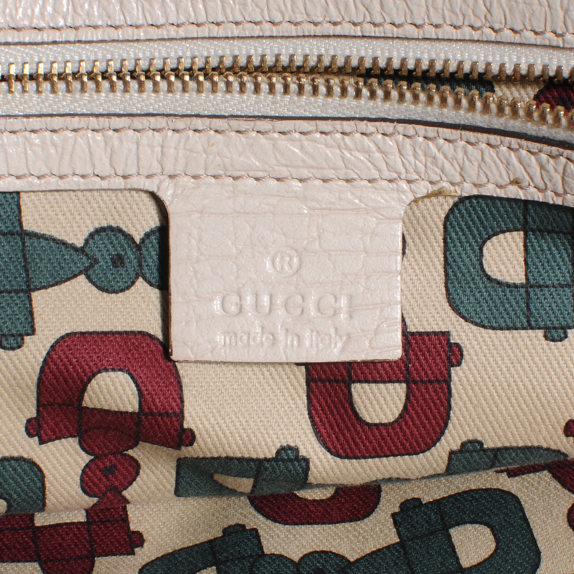 Gucci Monogram Large Jolicoeur Tote White 6 of 11