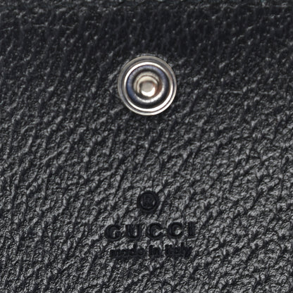 Gucci GG Supreme Monogram Textured Dollar Calfskin Web Ophidia Card Case Beige Blue 6 of 8