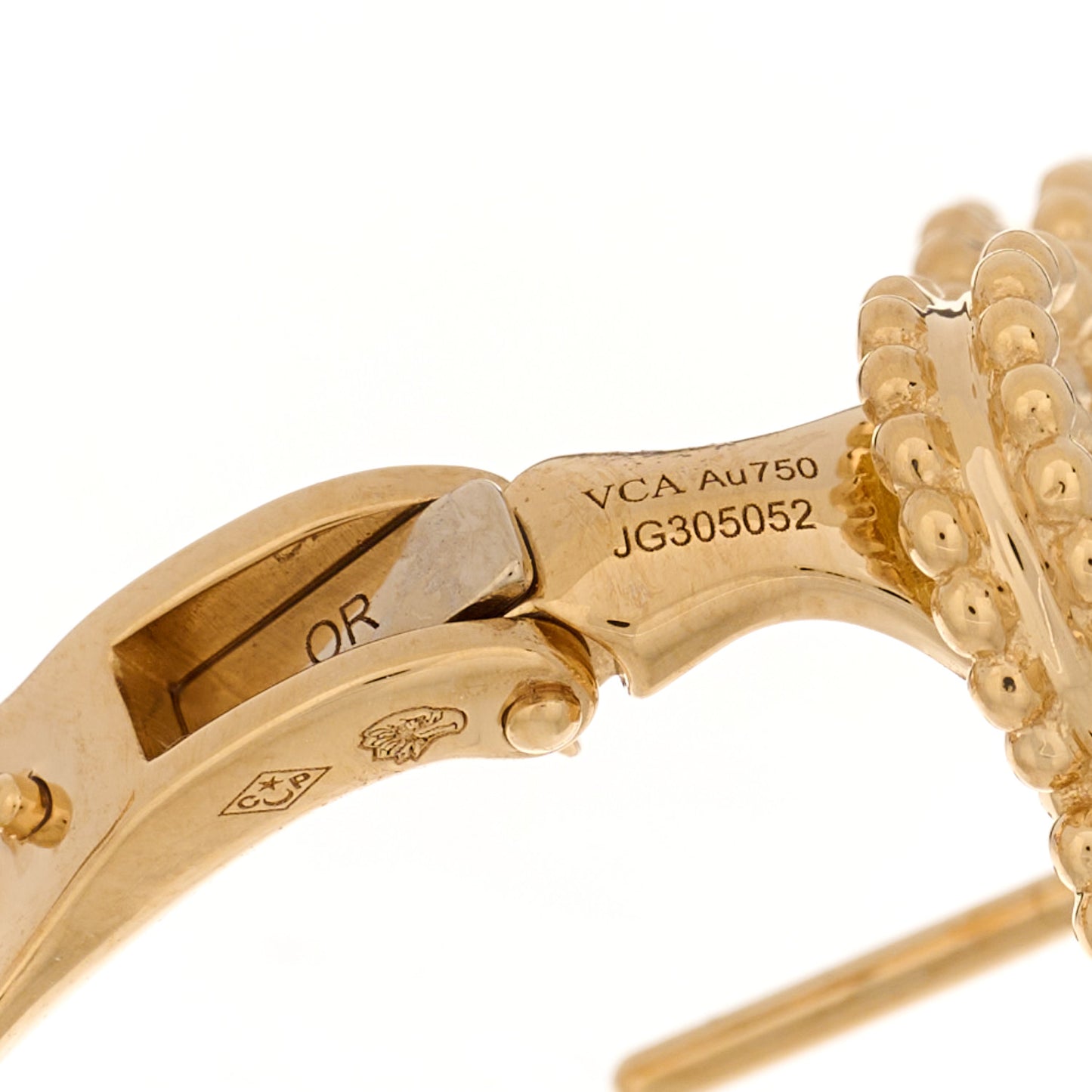 18K Yellow Gold Vintage Alhambra Earrings