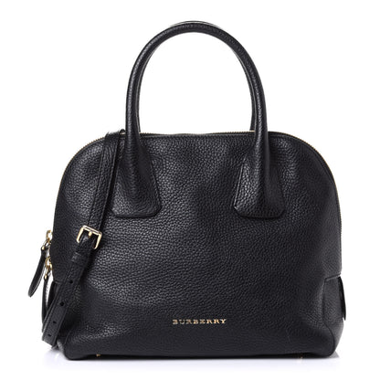 Burberry London Grainy Calfskin Small Greenwood Bowling Bag Black 1 of 8
