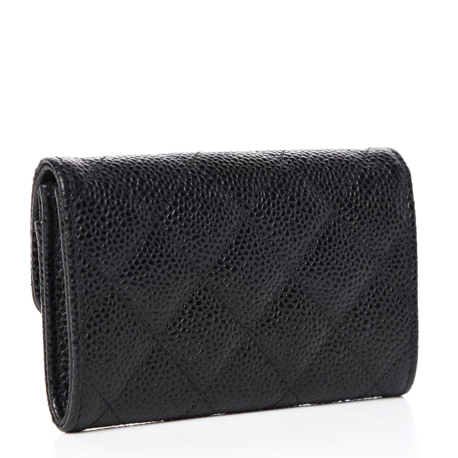 Chanel Caviar Quilted Flap Card Holder Black 3 of 11