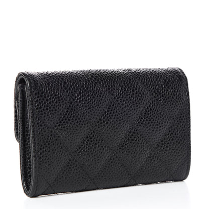 Chanel Caviar Quilted Flap Card Holder Black 3 of 11