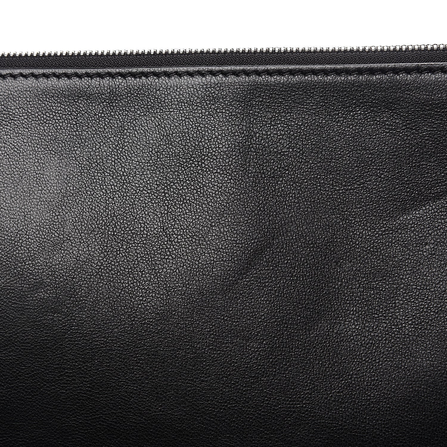 Celine Drummed Calfskin Suede Double Zip Trapeze Black 10 of 10