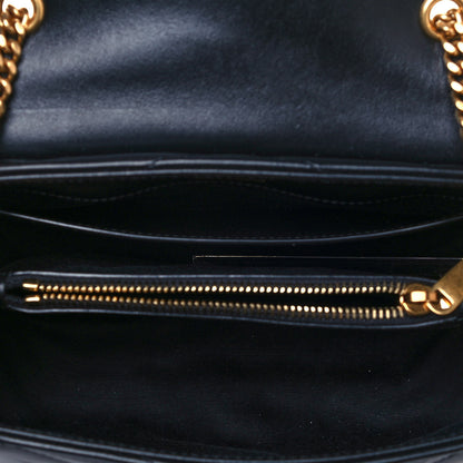 Saint Laurent Calfskin Y Quilted Monogram Small Loulou Chain Satchel Black 5 of 8