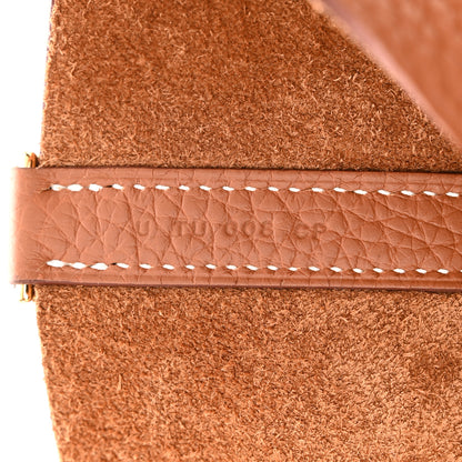 Hermes Taurillon Clemence Picotin Lock 22 MM Gold 7 of 11