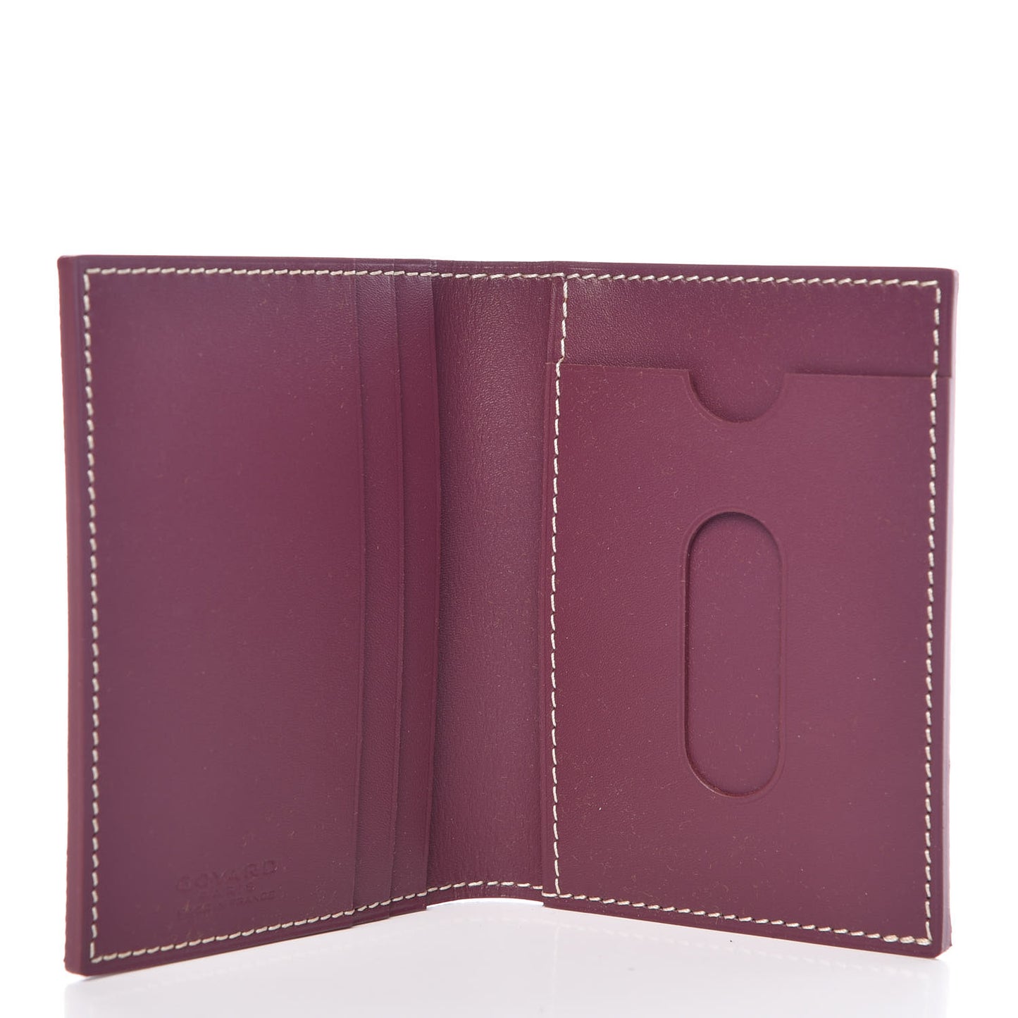 Goyardine Saint Marc Folding Card Case Bordeaux