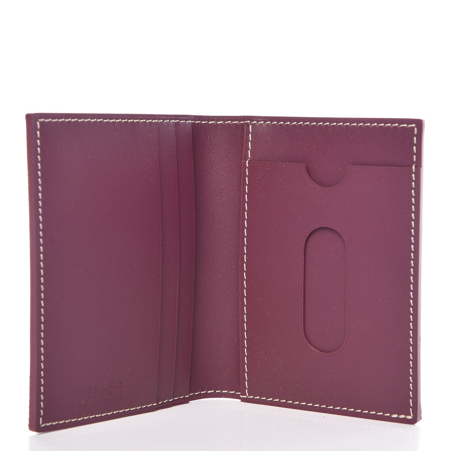 Goyard Goyardine Saint Marc Folding Card Case Bordeaux 5 of 7