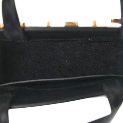 Saint Laurent Smooth Calfskin Manhattan Nano Shopper Tote Black 5 of 14