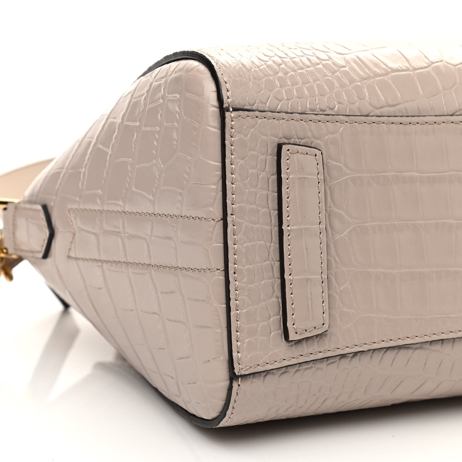 Givenchy Calfskin Crocodile Embossed Mini Antigona Dune 9 of 10