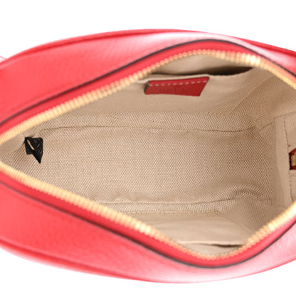 Gucci Pebbled Calfskin Small Soho Disco Bag Tabasco Red 5 of 10