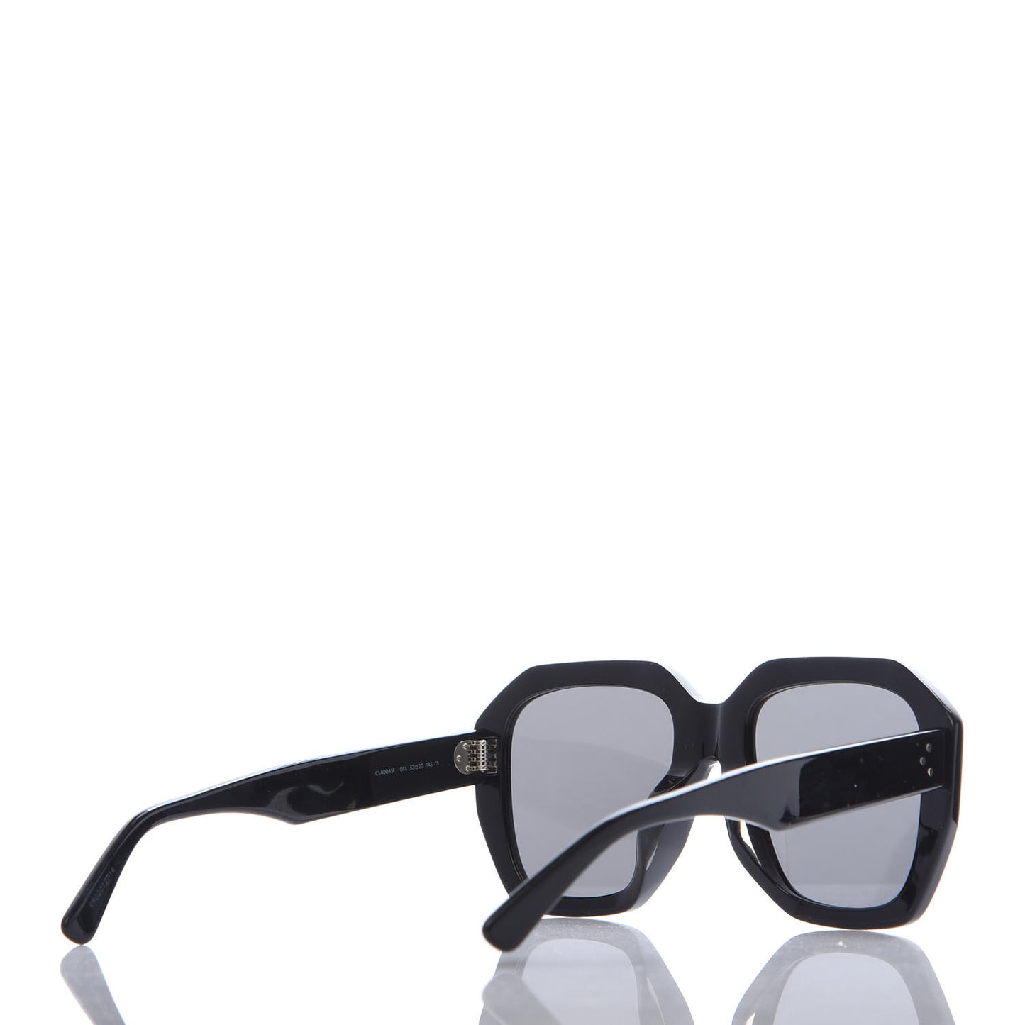 Acetate Square Sunglasses CL40045F Black