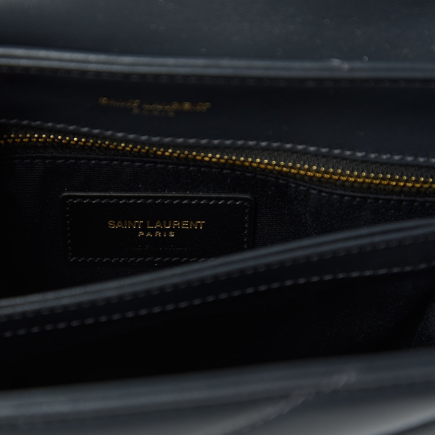 Saint Laurent Calfskin Y Quilted Monogram Toy Loulou Crossbody Bag Graphite 8 of 12