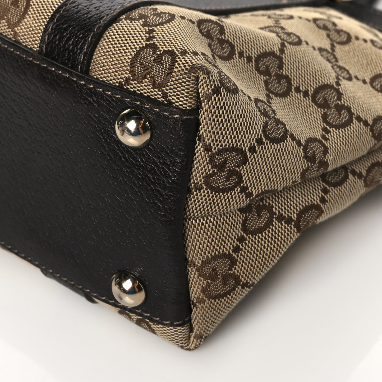 Monogram Small Abbey Tote Dark Brown